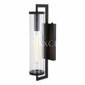 Perfecttwinkle 20 in. Morgan Park Outdoor Wall Light Matte Black PE4246635